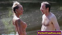 porn грудастая фемдом дергает мужика на улице для спермы porn