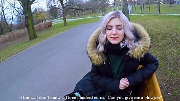 porn глотает горячую сперму незнакомца за деньги минет в парке от eva elfie porn