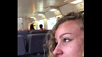 porn angel emily public blowjob in the train and cumswallowing porn