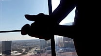 porn at work on the 25th floor playing with curve porn