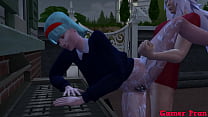 porn dowlniaroad anime ecchi cap jiraiya fucking outdoors with bulma and number 17 see how he is unfaithful to vegeta porn