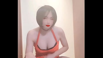 porn cosplay ada wearing high heels and cummhighheelscummasturbationing with a dildo porn
