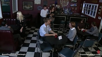 porn huge ass model bound and gang banged porn