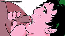 porn dowlniaroad midoriya sucks a cock full of cum cosplay my hero academia loop porn