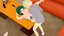 porn xxsaksivideo my hero academia yaoi bakugou fucks deku in a karaoke while uraraka looks on manga anime porn hardsex porn