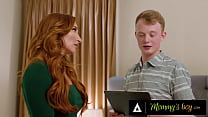 porn mommys boy grumpy stepson gets aroused while measuring pawg milf sophia lockes big breasts porn